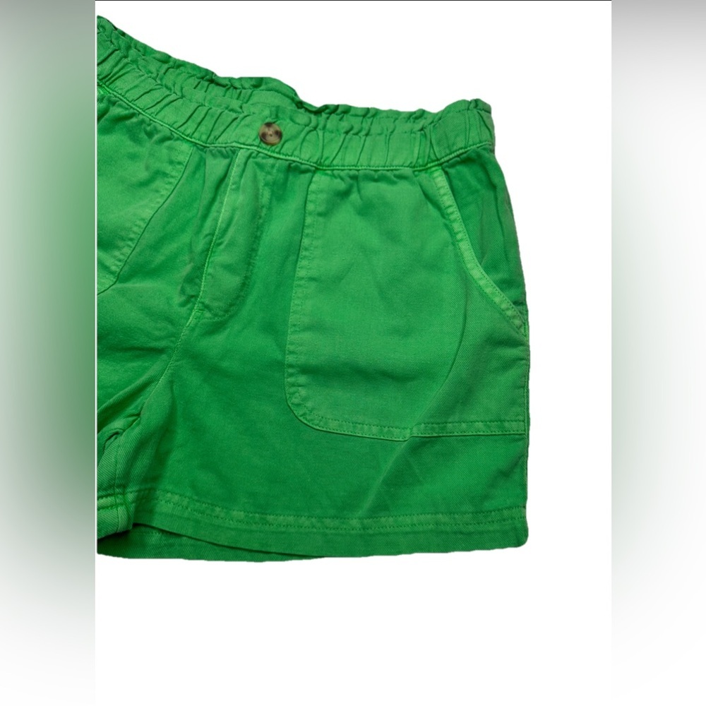 Girls Shorts Elastic Waist Band Kids Size Xl Summer Vibe Green - Picture 3 of 11